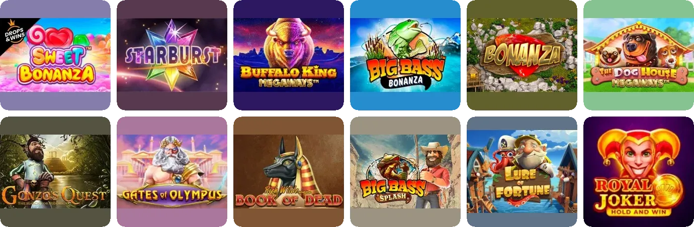 Booming Slots Casino game lobby